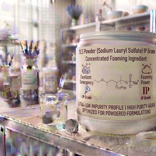 SLS Powder (Sodium Lauryl Sulfate) IP Grade – Concentrated Foaming Ingredient bulk wholesale