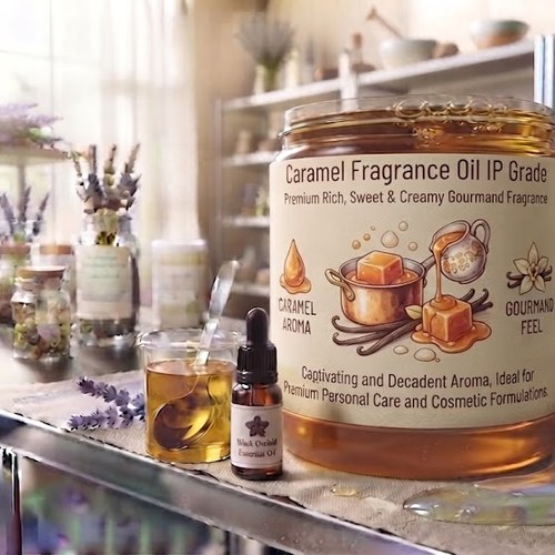 Caramel Fragrance Oil IP Grade – Premium Rich, Sweet & Creamy Gourmand Fragrance bulk wholesale
